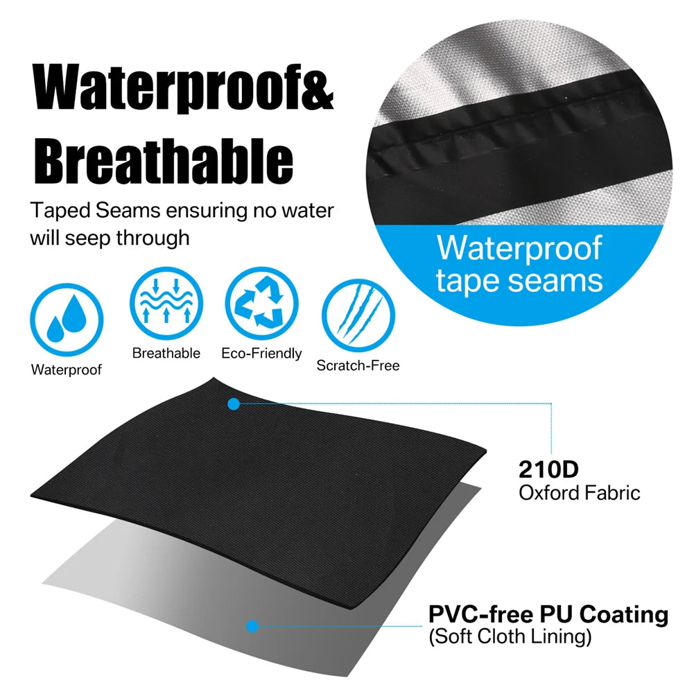 Waterproof Garden Sunbed Cover 1/2 Seater 210D Oxford Windproof Outdoor Sun Lounger Covers Anti-UV Patio Sunbed Lounger Cover Peaceful Pleasures Health and Wellness