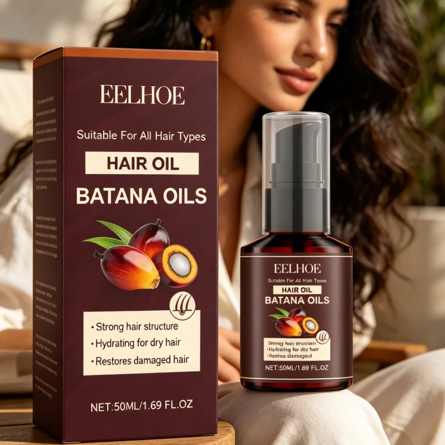 EELHOE Batana Hair Oil – Anti-Frizz Deep Nourishing Repair