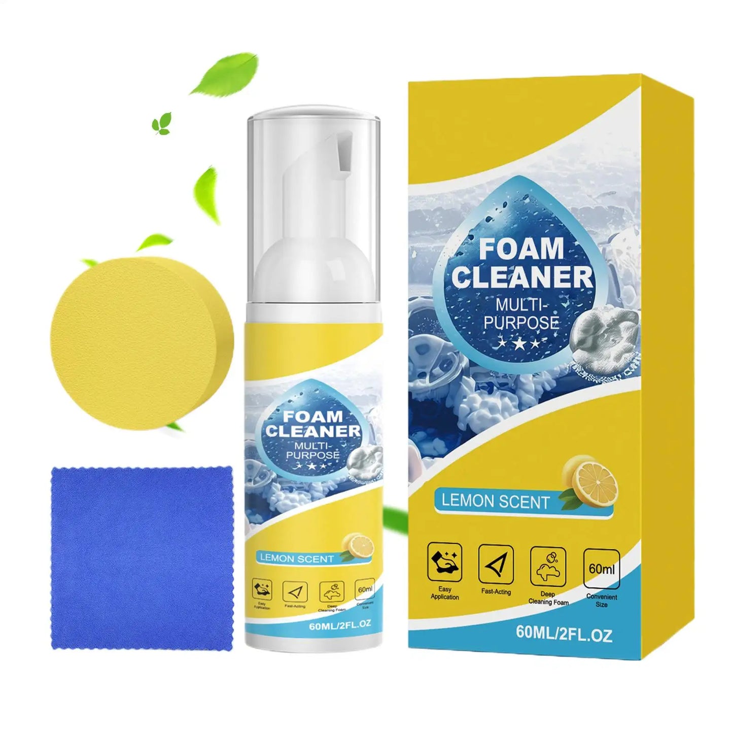60ml Multi-Purpose Foam Cleaner | Car, Home & Kitchen