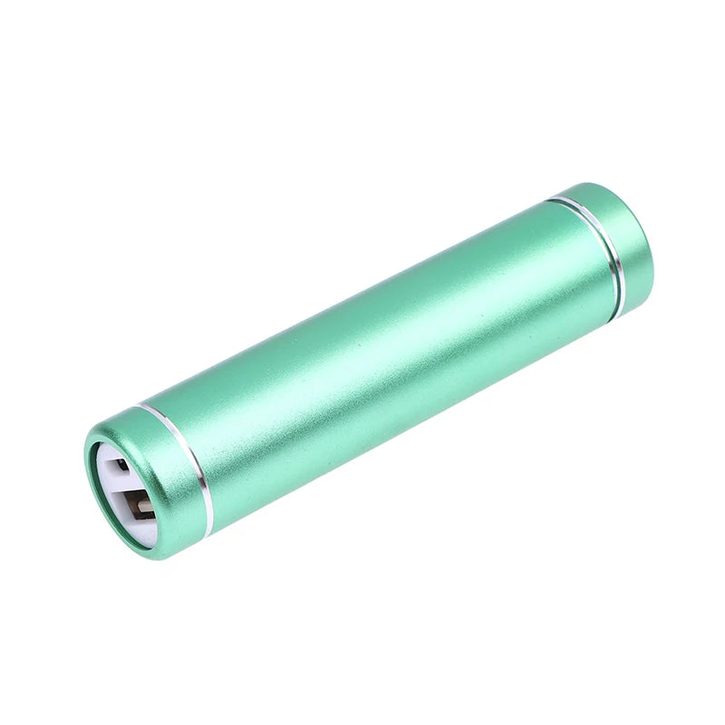 Versatile 18650 Power Bank Case Kit Cylindrical Aluminum Alloy Welding-Free Type C Mobile Power Supply Kit Battery Case Peaceful Pleasures Health and Wellness Green