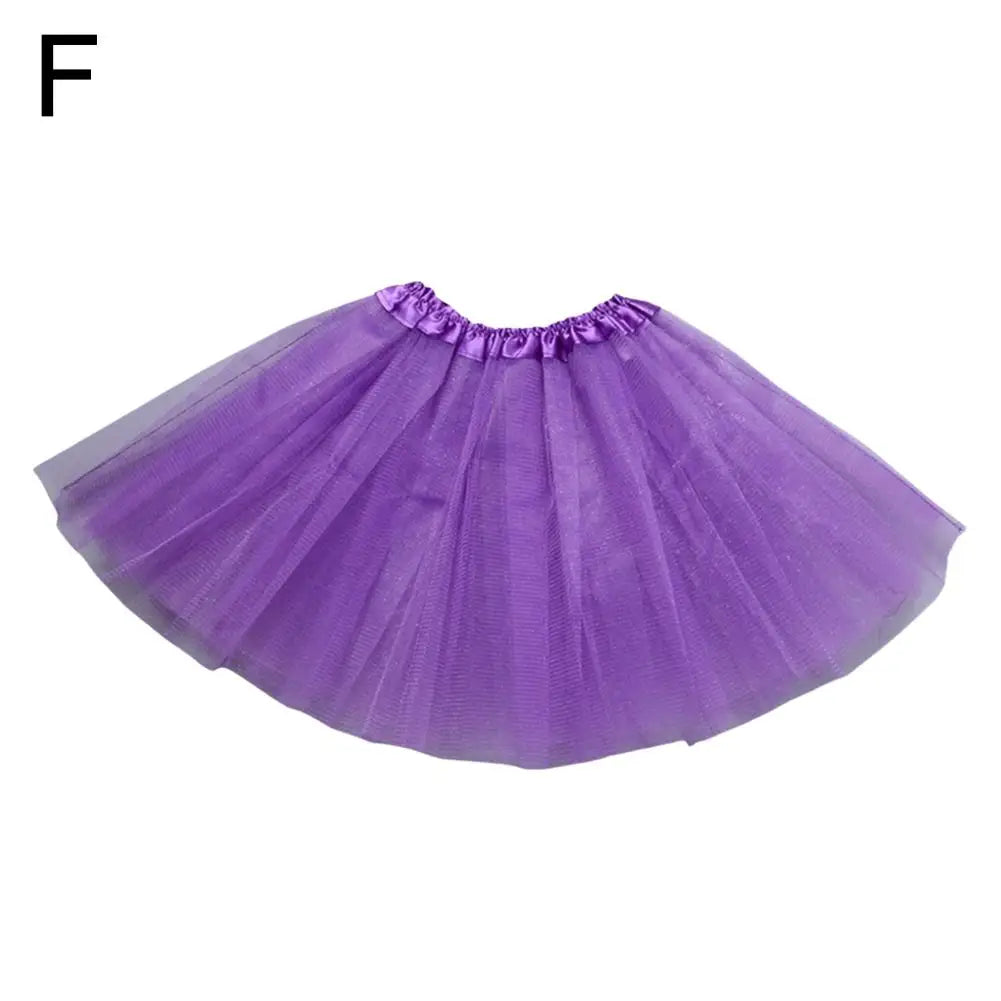 Girls' 3-Layer Tulle Tutu Skirt – Ballet & Party Ages 2–8