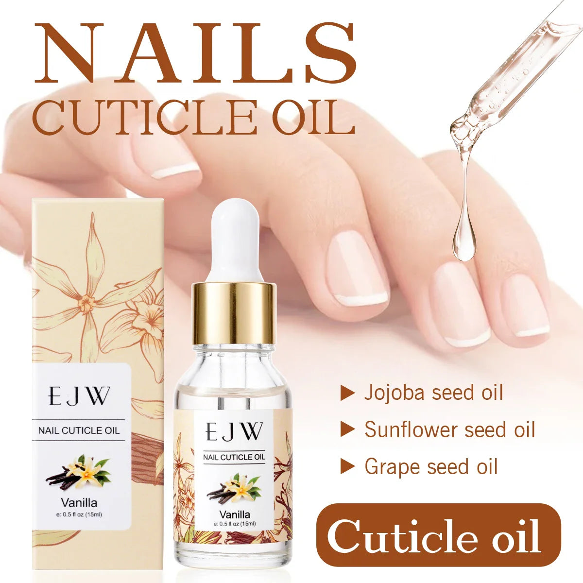 Jojoba Oil Cuticle Oil – Quick-Dry Nail Moisturizer & Repair