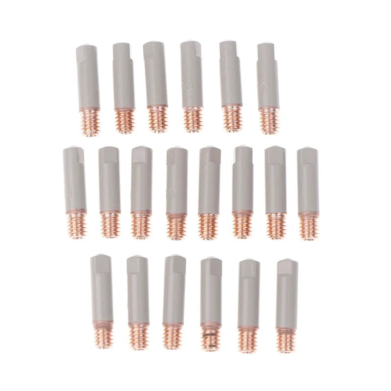 2-Pack 15AK MIG Welding Contact Tips – M6 Coated Copper Nozzle