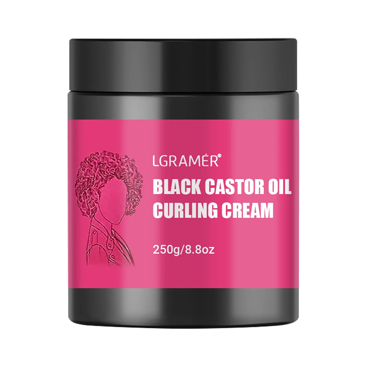 LGRAMÉR Black Castor Oil Curl Defining Cream – Anti-Frizz Peaceful Pleasures Health and Wellness 250g