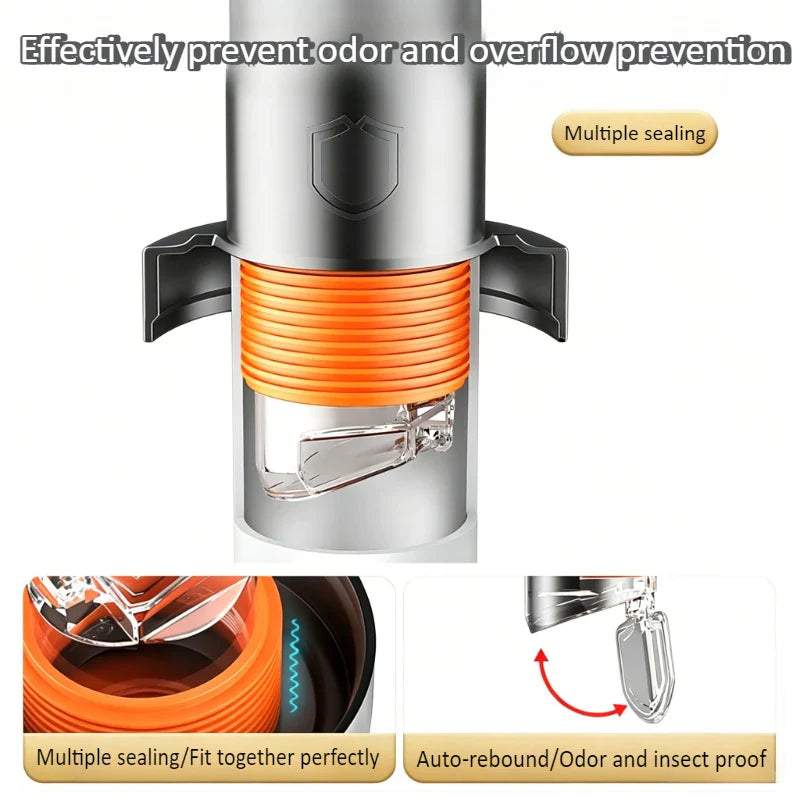 Copper Floor Drain Check Valve – Anti-Odor Sealing Plug