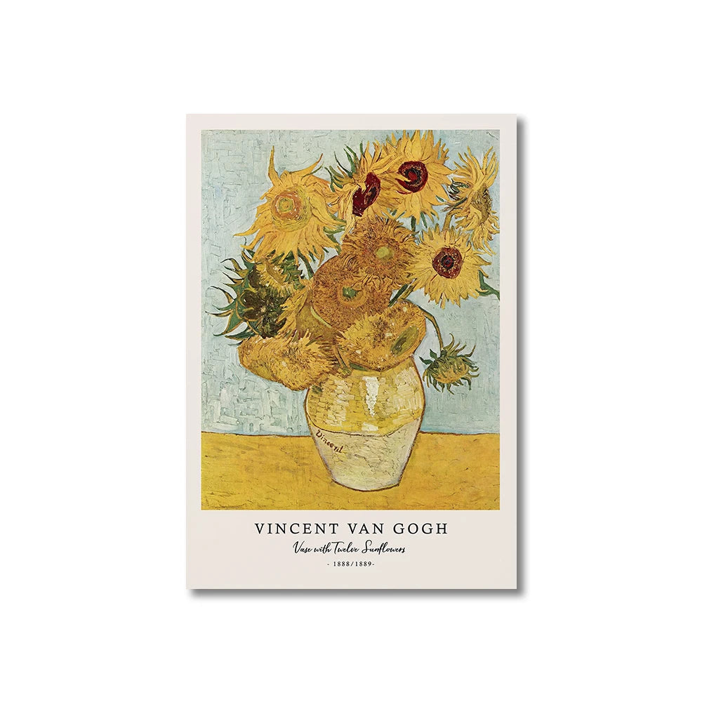 Vincent Van Gogh Writings Canvas Prints Painting Posters Great Work The Starry Night Poster Wall Art Living Room Bedroom Decor Peaceful Pleasures Health and Wellness CJ50909 55x75cm