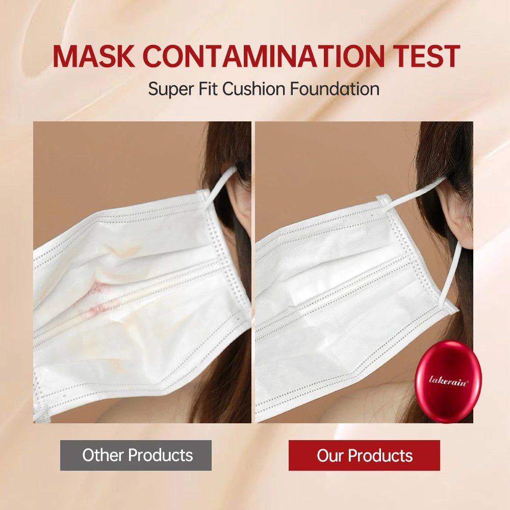Sunscreen Cushion Foundation Natural Moisturizing Concealer Whitening Oil-control Women Base Long-lasting Makeup Korean Cosmetic Peaceful Pleasures Health and Wellness