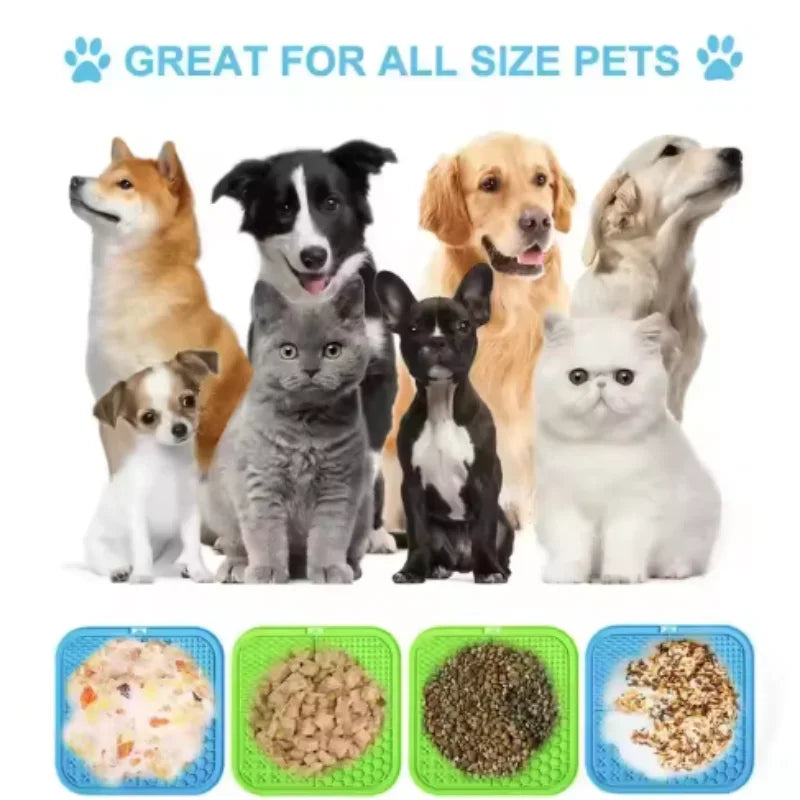 Silicone Lick Mat for Dogs & Cats | Slow Feeder Pad