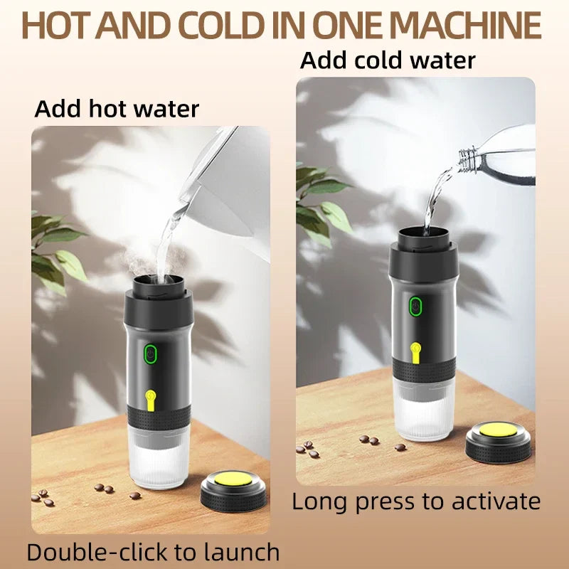 URGGU Portable Automatic Espresso Capsule Coffee Machine