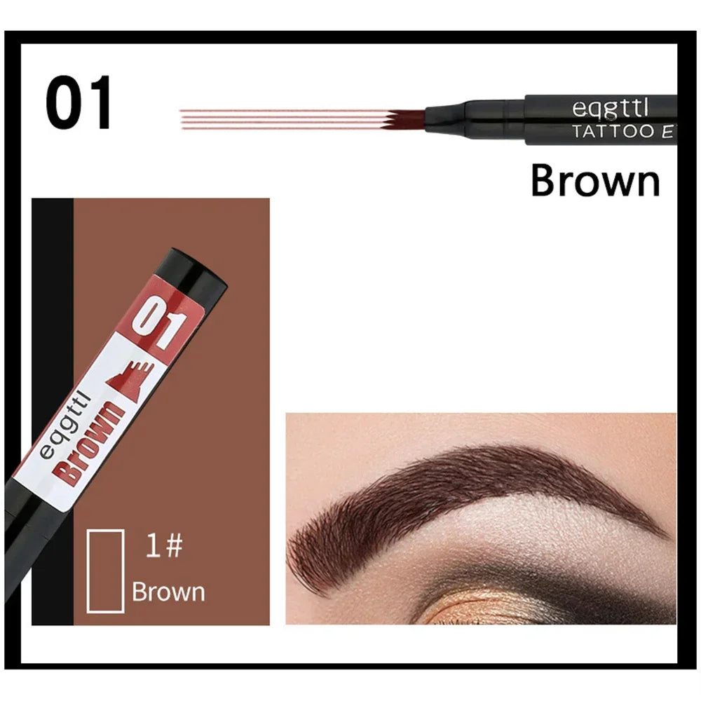 Waterproof Liquid Eyebrow Pencil | Long-Lasting 6 Shades