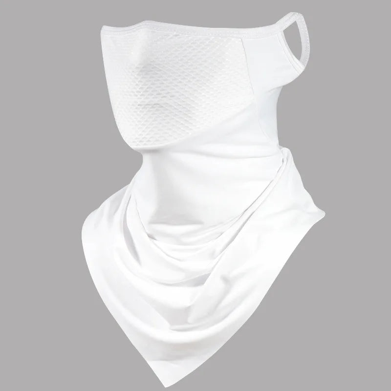Ice Silk Sunscreen Cycling Mask & Scarf | UV Protection