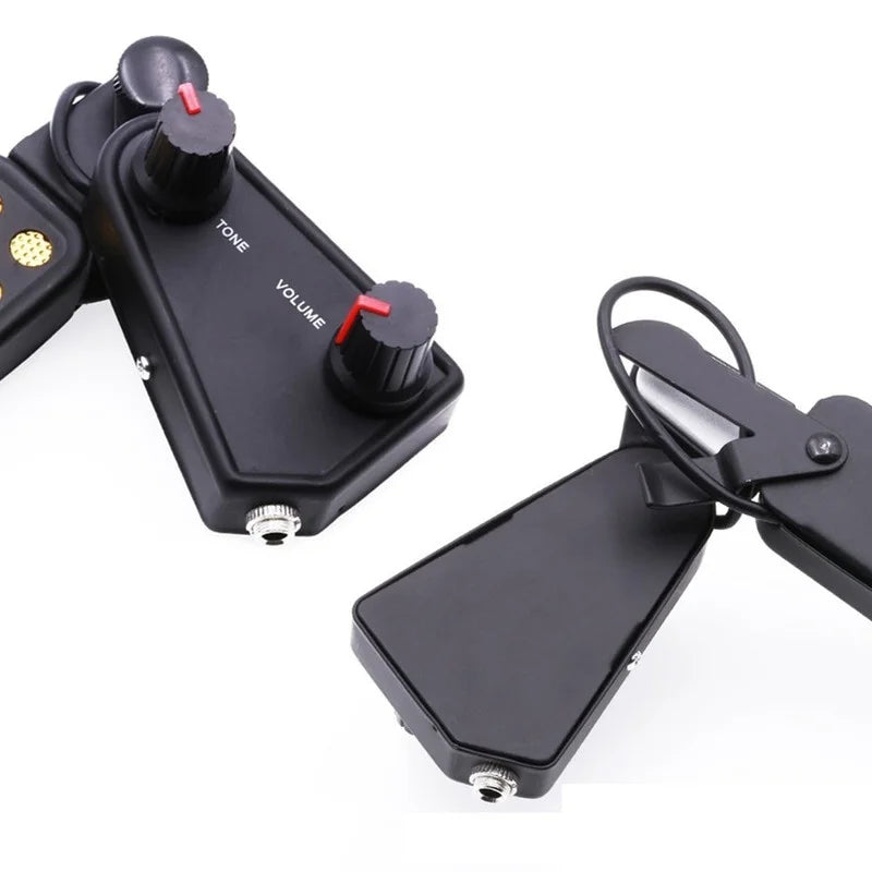 12-hole Acoustic Guitar Sound Hole Pickup Magnetic Transducer Tone