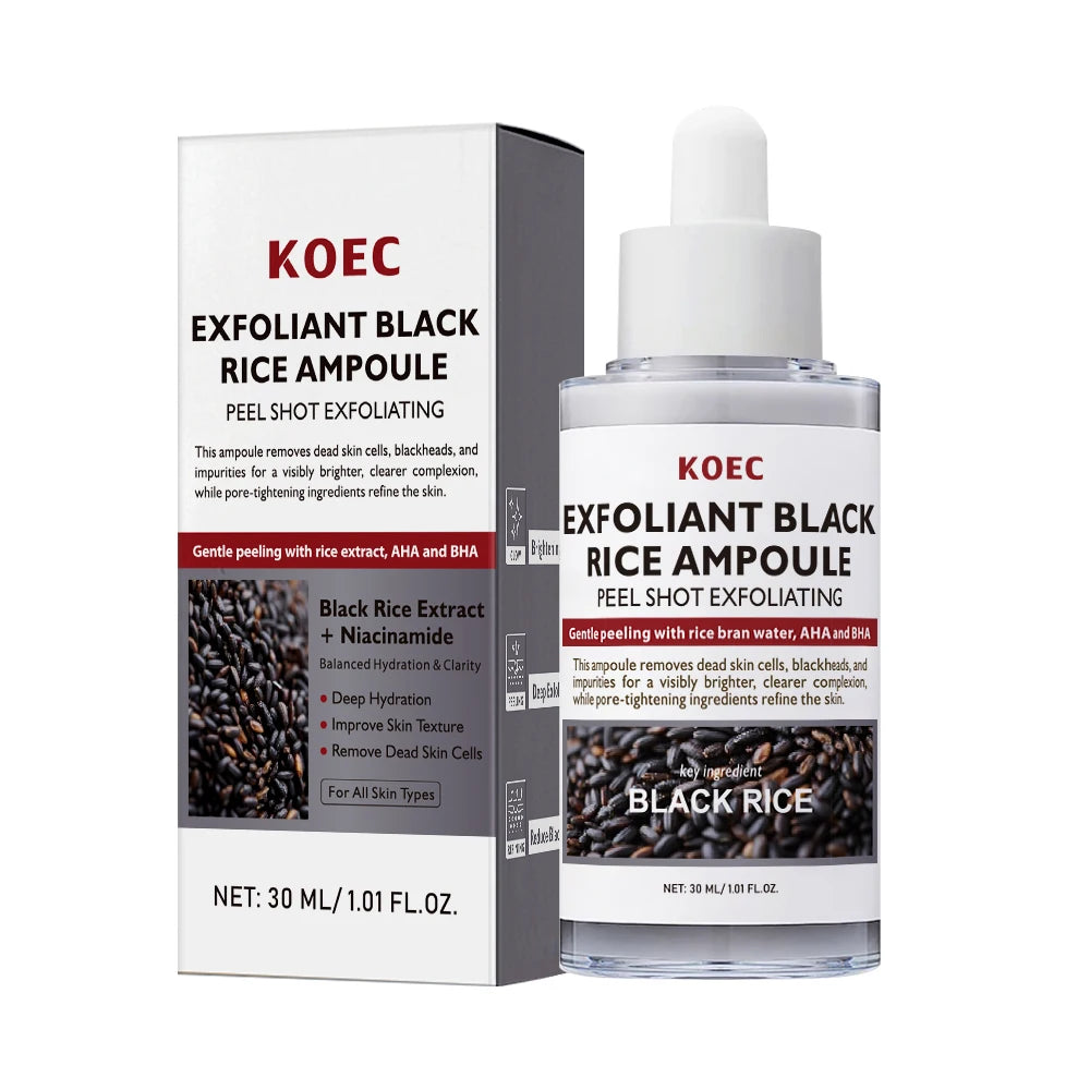 Rice Pure Natural Moisturizing Exfoliation Essence, Moisturizing and Cleaning Amphetamine, Removes Dead Blackheads and Impuritie Peaceful Pleasures Health and Wellness 2pcs 1
