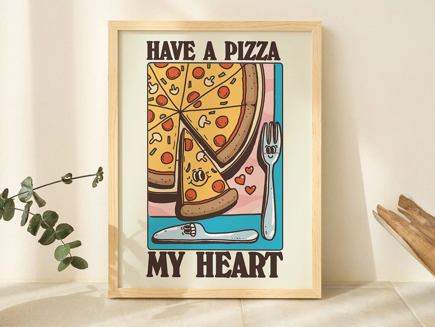 Funny Cat Canvas Wall Art | Spaghetti & Espresso Kitchen Decor