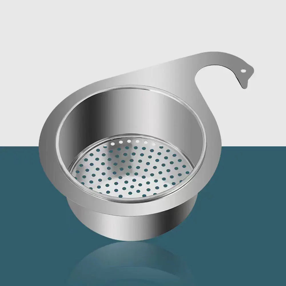1/2 PCS Tap Hanging Filter Basket Stainless Steel Corner Sink Strainer Kitchen Sink Drain Basket Swan Drain Rack for Sink Peaceful Pleasures Health and Wellness