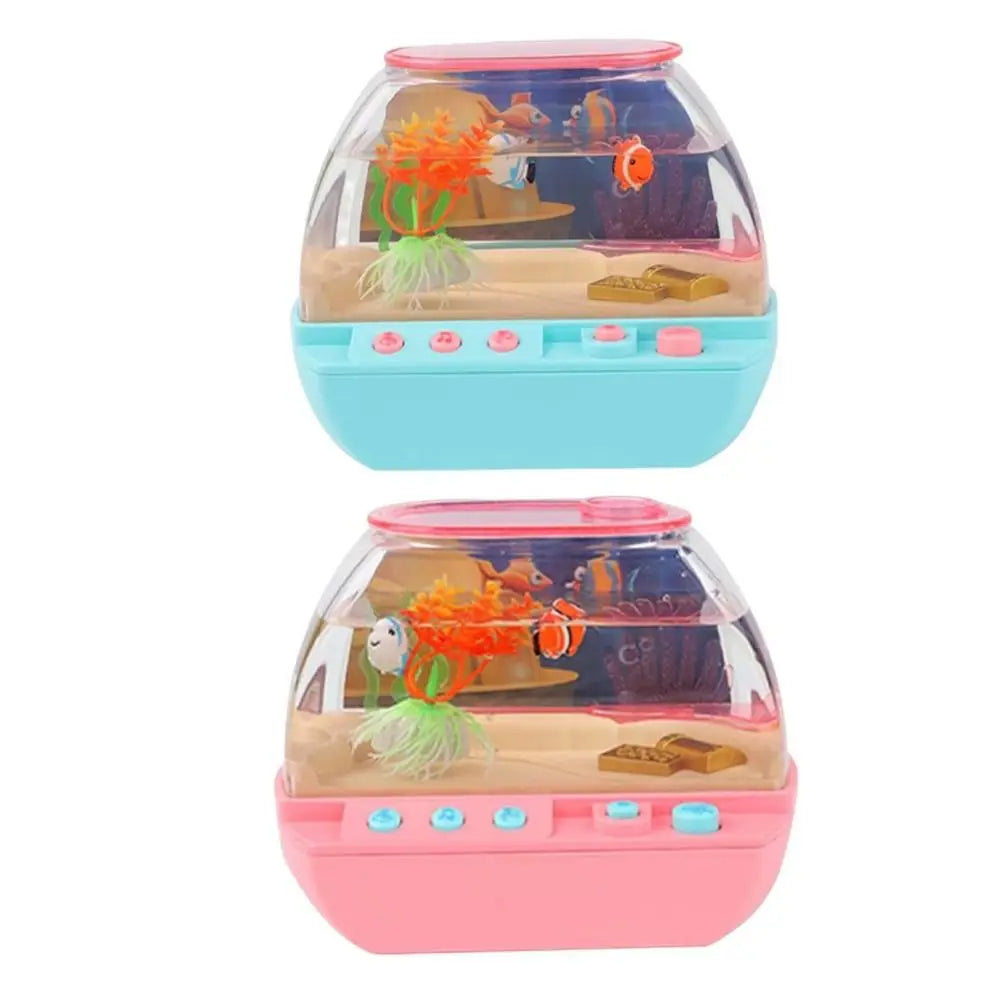 LED Mini Fish Tank Toy with Music & Fishing Game | Desktop
