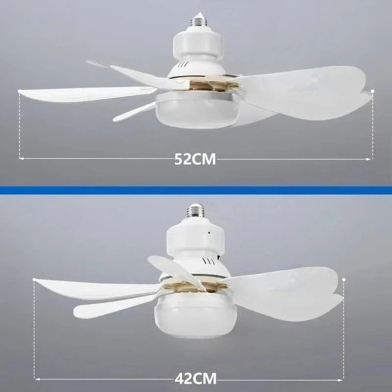 30W LED Ceiling Fan Light E27 Remote Dimming – Living Room