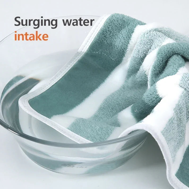 Striped Towel Set – Soft Quick-Dry Bath & Hand Towels