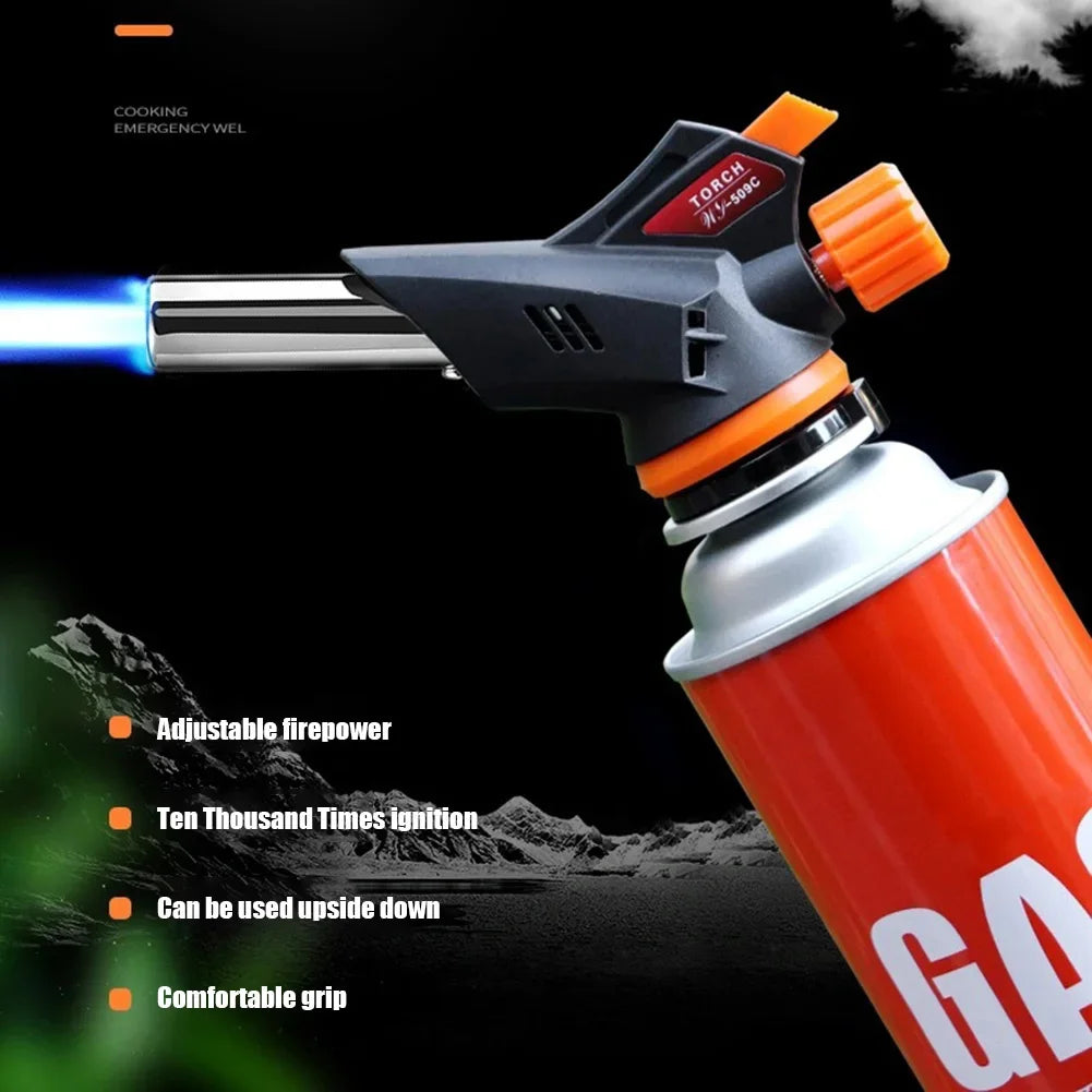 Butane Torch Lighter Auto-Ignition Flame Gun – BBQ & Camping