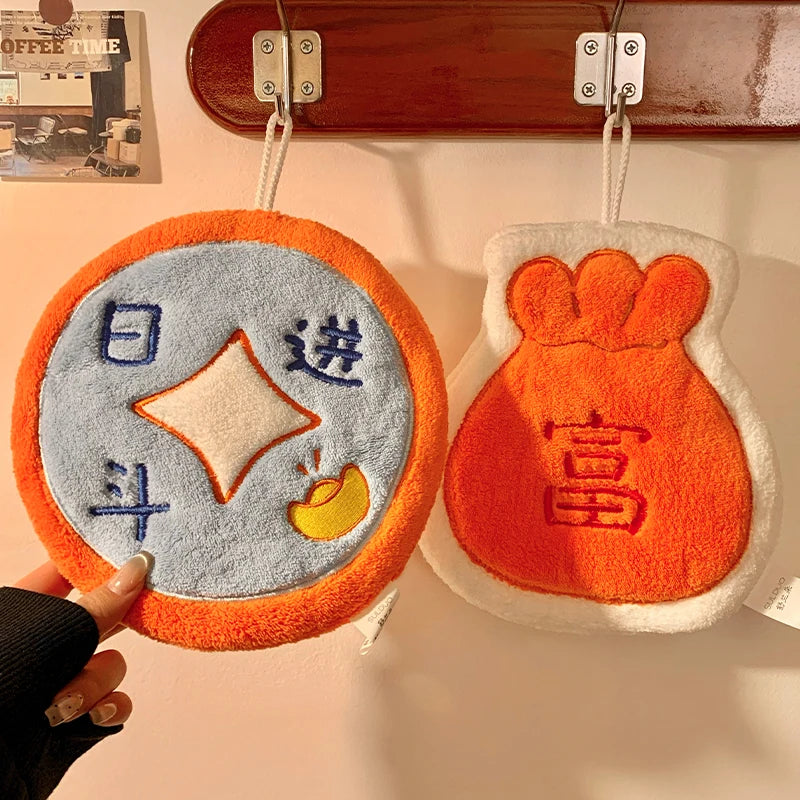 Soft Hand Towels Chinese New Year 2026 Towels for Hands Bathroom Accessories Kitchen Washing Towels Absorbent Hand Towels Peaceful Pleasures Health and Wellness