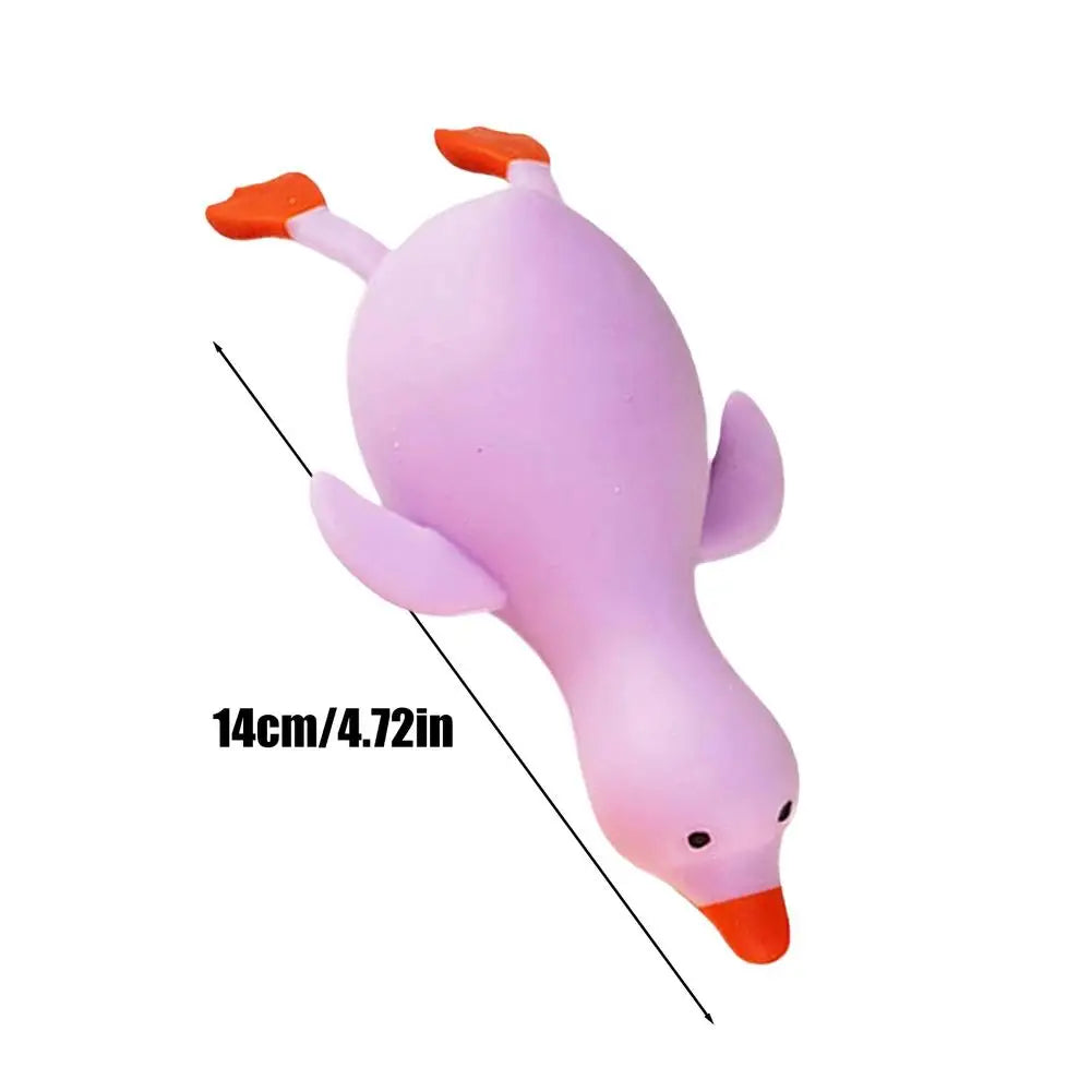 Colorful Duck Squeeze Fidget Toy – Sensory Stretch Toy Gift
