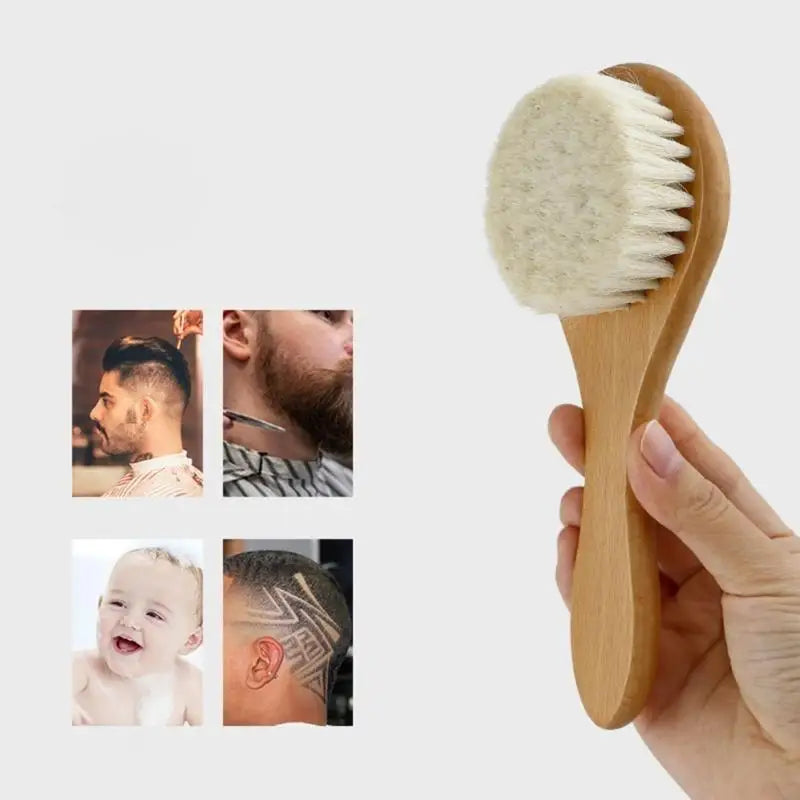 Baby Hair Brush – Soft Natural Bristle Wooden Newborn Brush