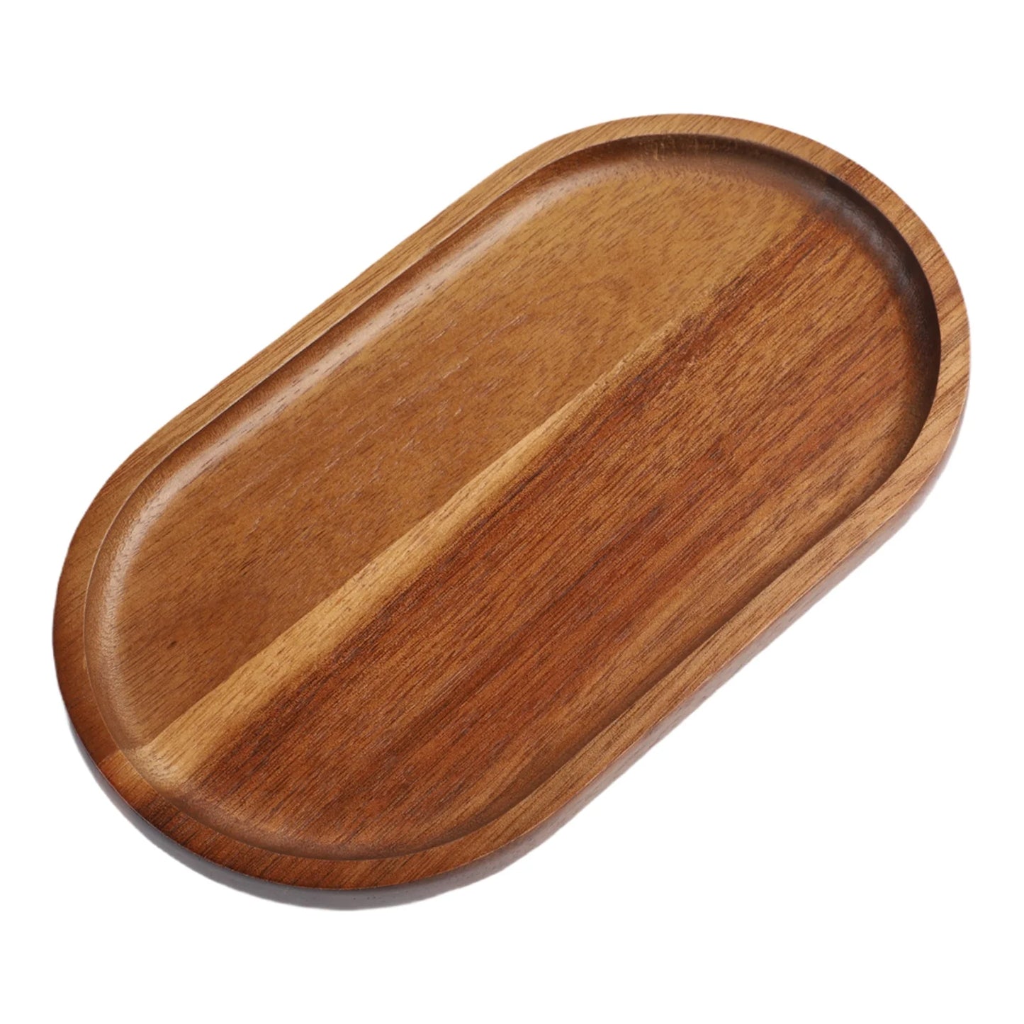 Wooden Serving Tray Rectangular Coordinating Drink Dessert Plating