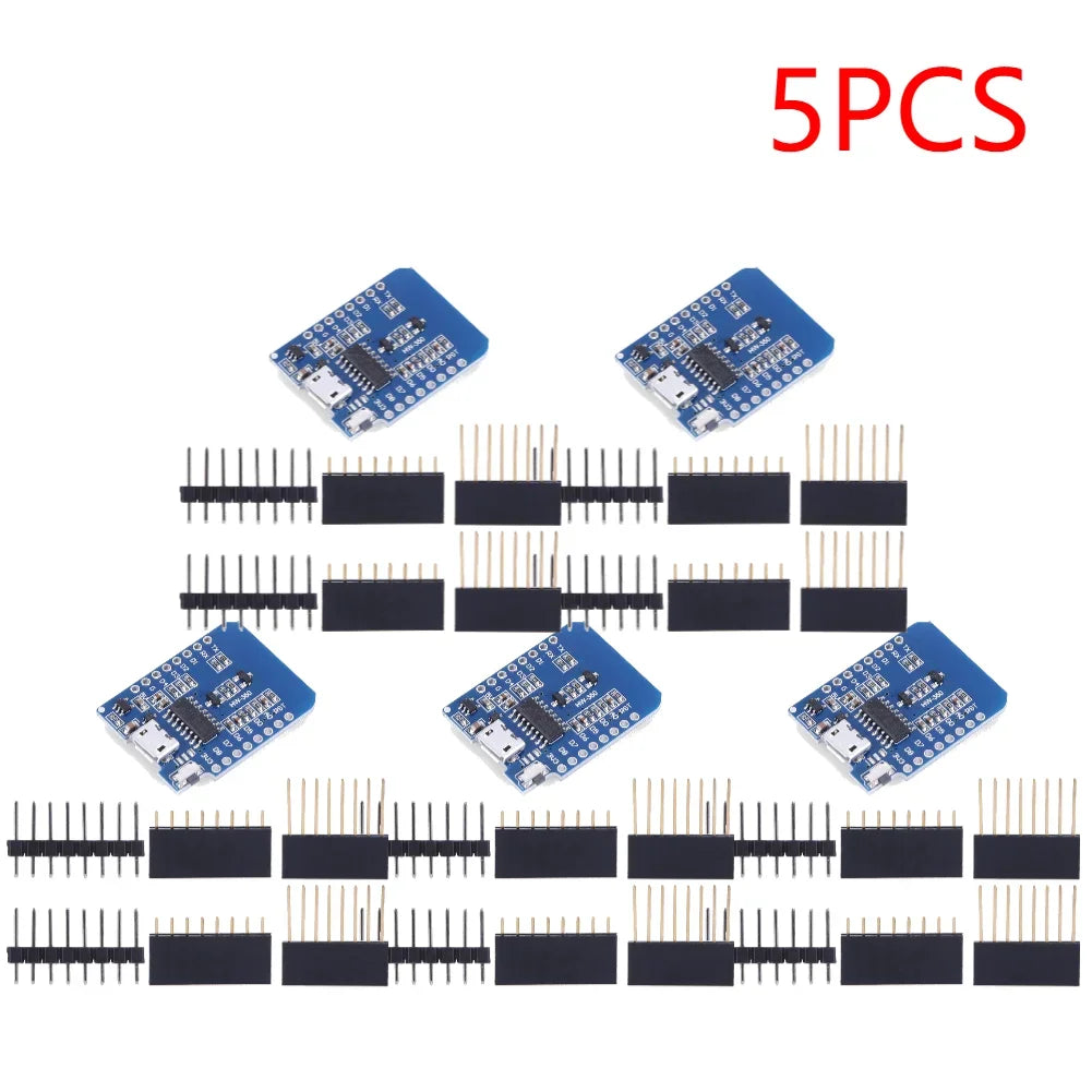 1-20PCS ESP8266 D1 Mini WIFI Development Board ESP-12F CH340G CH340 V2 Usb Wemos D1 Mini Nodemcu Lua Iot Board 3.3V Met Pins Peaceful Pleasures Health and Wellness micro 5PCS