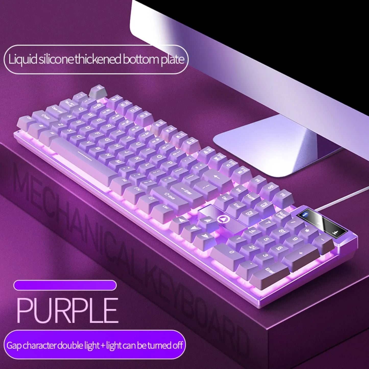 Carving K500 Wired Gaming Keyboard – RGB Backlit 104-Key