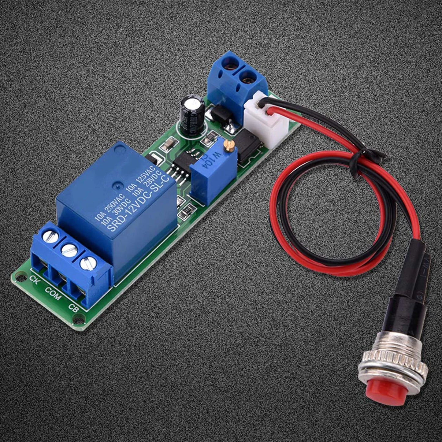Delay Off Switch Module DC 12V Adjustable Timer Delay Turn OFF Module Timing Relay Time Switch 1~10sec Adjustable Timer Module Peaceful Pleasures Health and Wellness