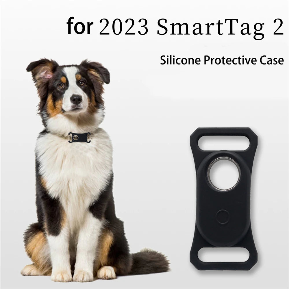 For Samsung Galaxy SmartTag2 Case Dog & Cat Tracker Cover Silicone Protective Case For Galaxy Smart Tag 2 Holder For Pets Peaceful Pleasures Health and Wellness