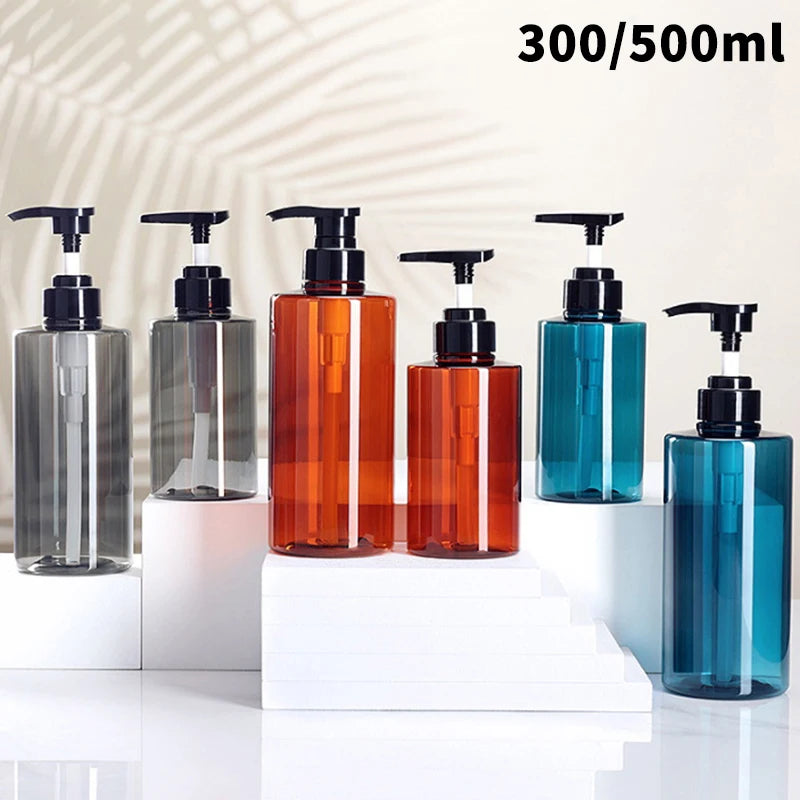 300/500ml Shampoo Hand Soap Dispenser Empty Pump Bottles Dispenser Lotion Dispenser Liquid Travel Containers Bath Accessory Peaceful Pleasures Health and Wellness
