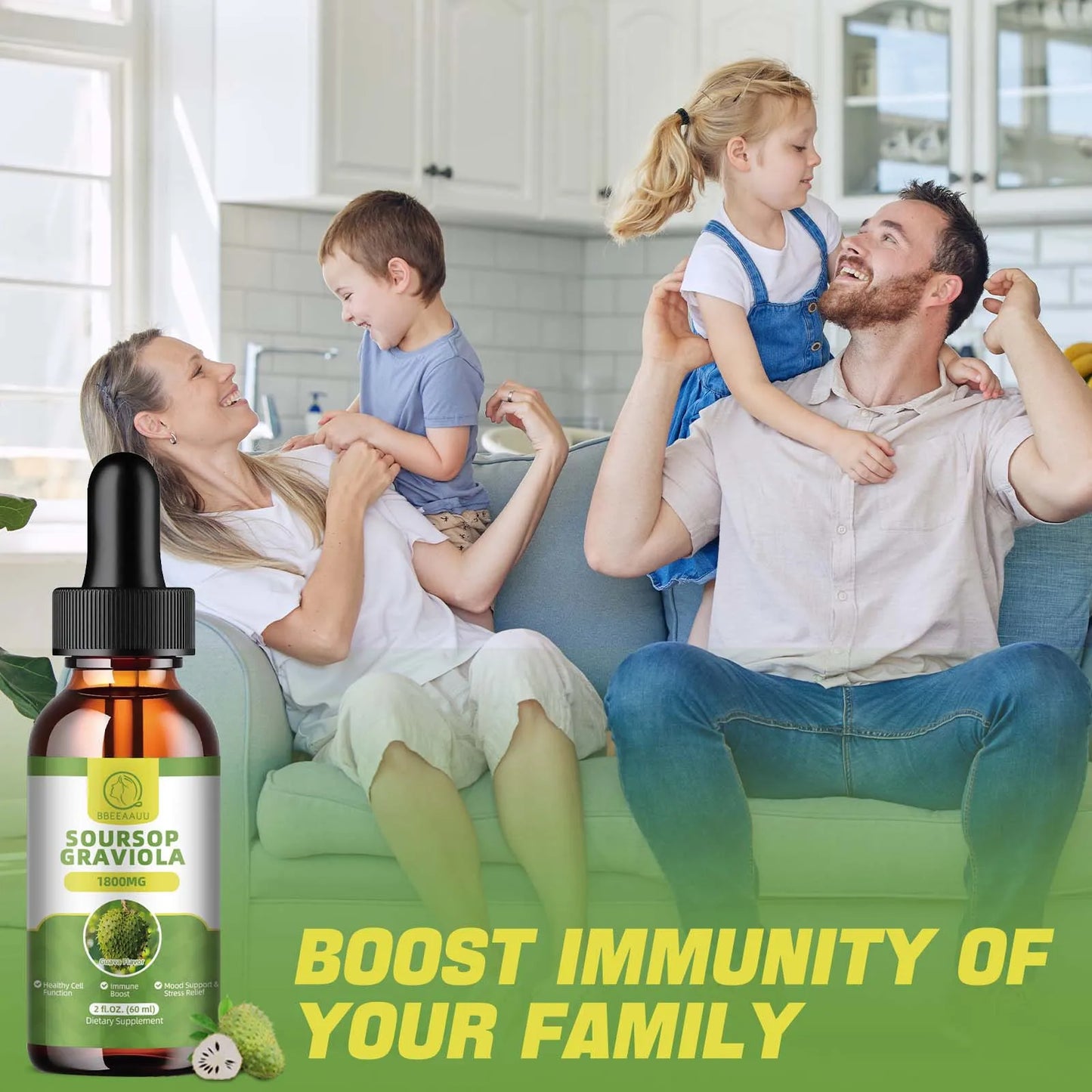 Soursop Graviola Extract Drops – Immunity & Detox Support Herbal Supplement Peaceful Pleasures Health and Wellness