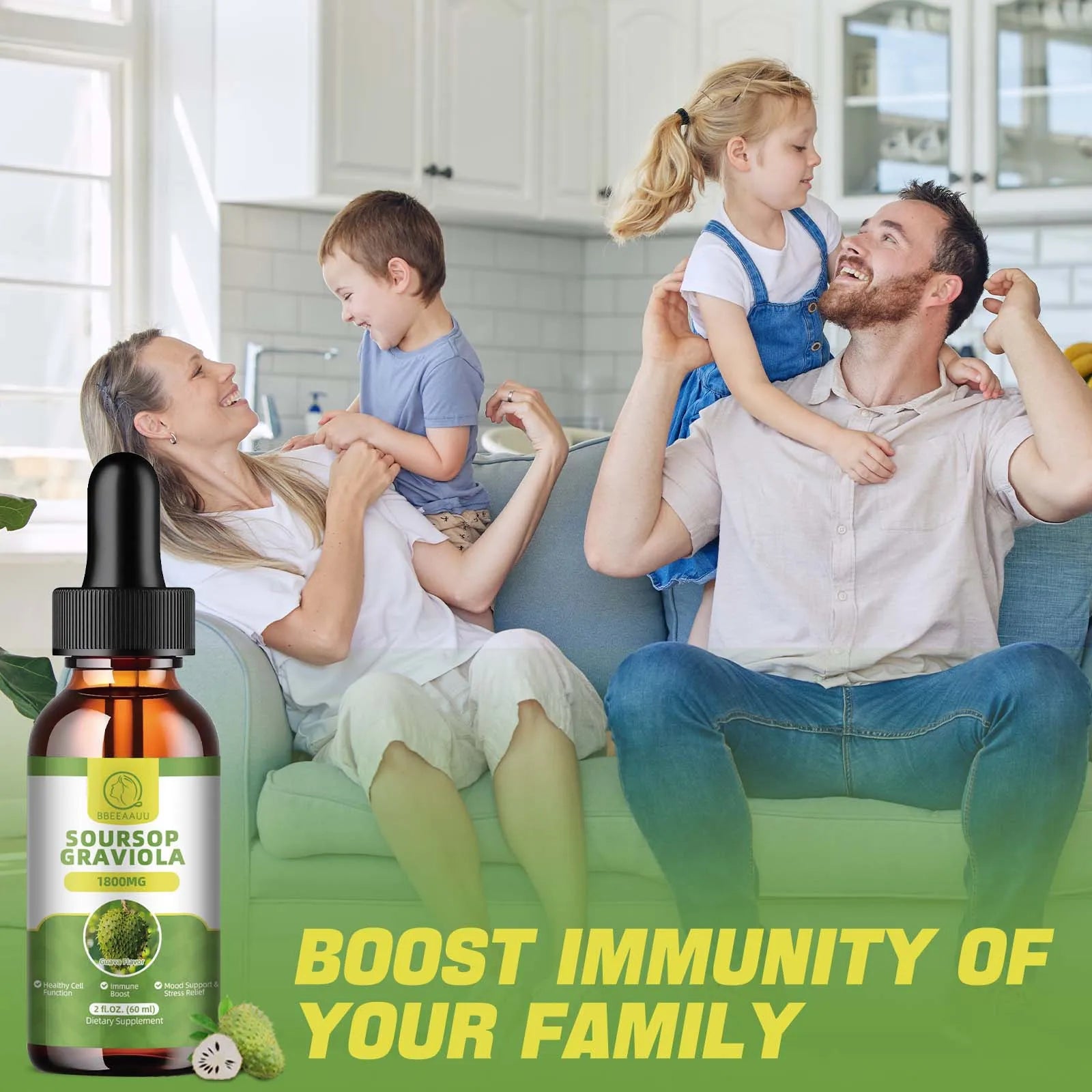 Soursop Graviola Extract Drops – Immunity & Detox Support Herbal Supplement Peaceful Pleasures Health and Wellness