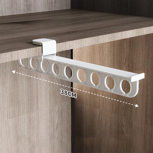 Retractable Closet Pull Out Rod Heavy Duty Closet Valet Rod Suitable for Wardrobes and Storage Areas Peaceful Pleasures Health and Wellness