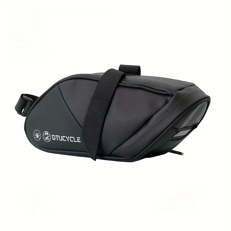 Large Capacity Bike Saddle Bag | Road & MTB Seat Post Bag Bike Saddle Bag Peaceful Pleasures Health and Wellness black