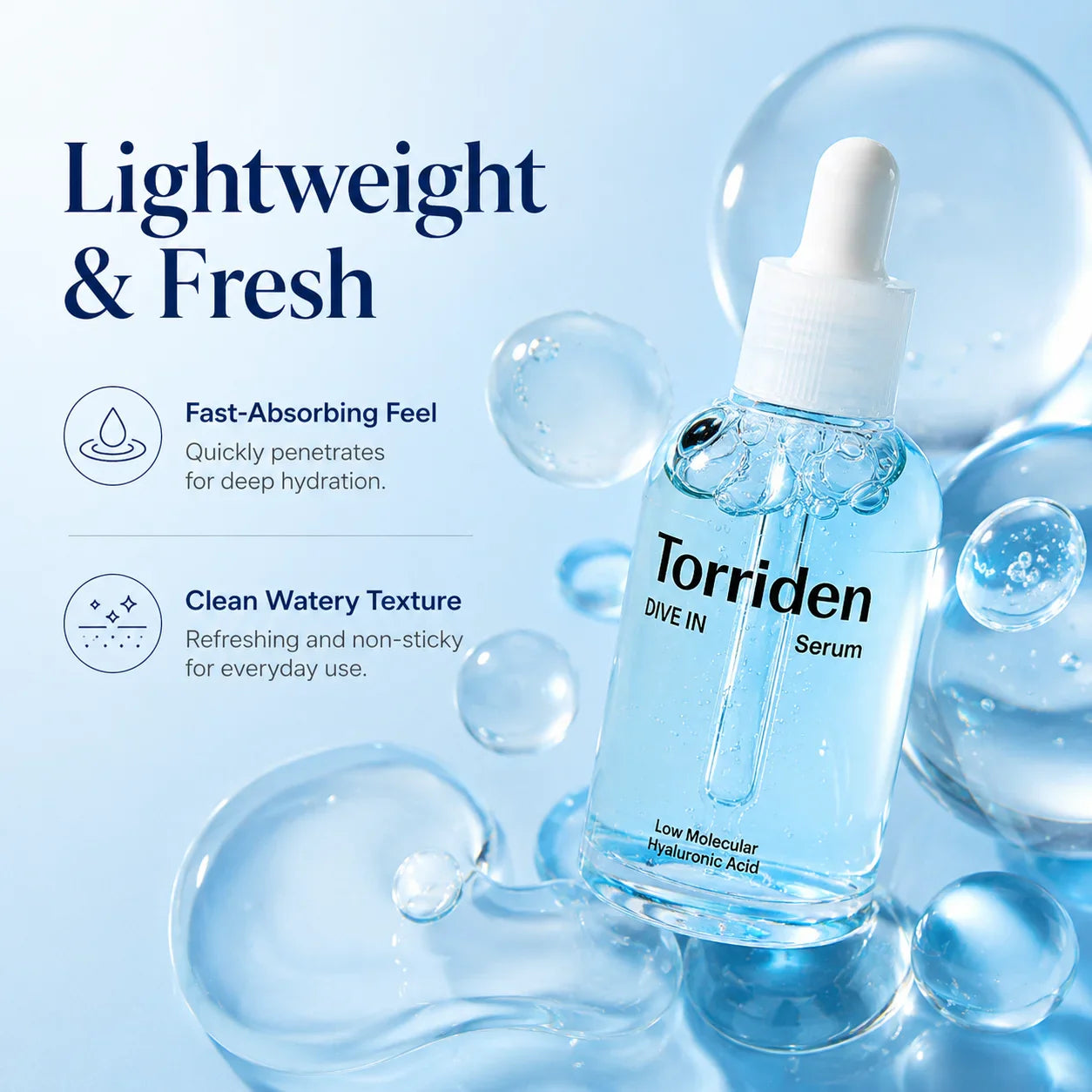 Torriden DIVE-IN Hyaluronic Acid Serum 50ml | Korean Skincare