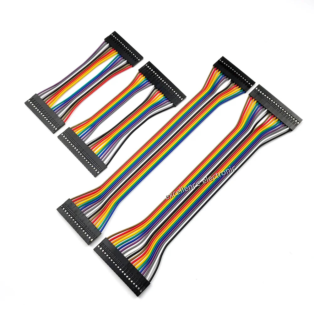 1Pcs 16/20Pin Dupont Line Female To Female Pitch 2.54mm 10/20/30cm Double Head 16p 16/20 Pin Jumper Cable Wire For Pcb Connector Peaceful Pleasures Health and Wellness 16P 10cm