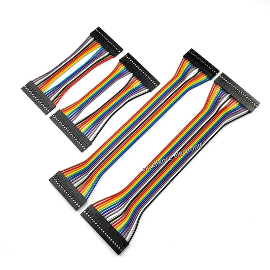 1Pcs 16/20Pin Dupont Line Female To Female Pitch 2.54mm 10/20/30cm Double Head 16p 16/20 Pin Jumper Cable Wire For Pcb Connector Peaceful Pleasures Health and Wellness 16P 10cm