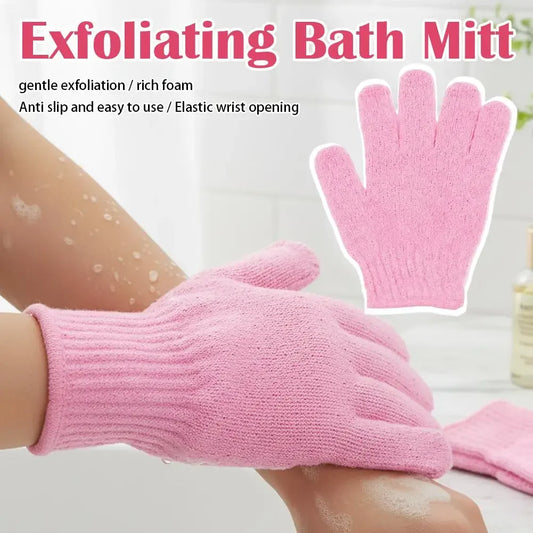 Exfoliating Bath Gloves – Deep Scrubbing Shower Mitts for Men & Women Bath & Spa Accessories Peaceful Pleasures Health and Wellness
