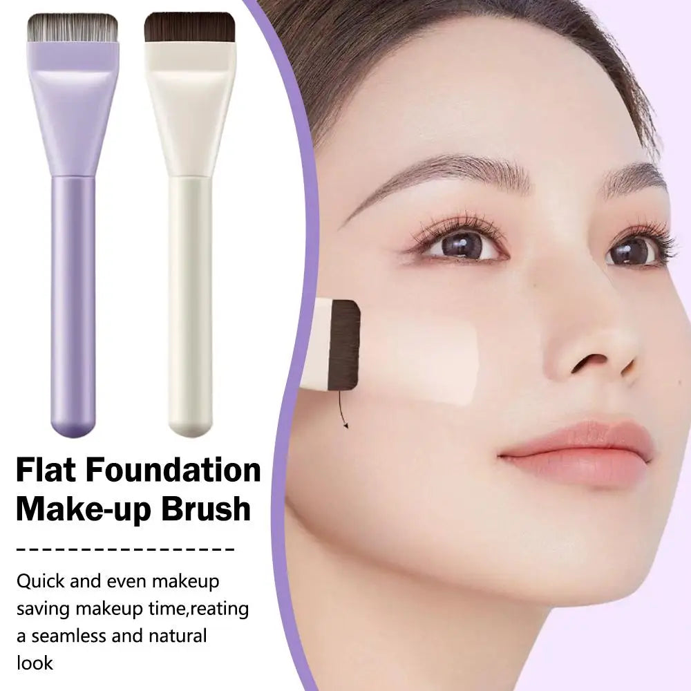 Flat-Head Foundation Brush – Ultra-Thin Traceless Makeup Tool