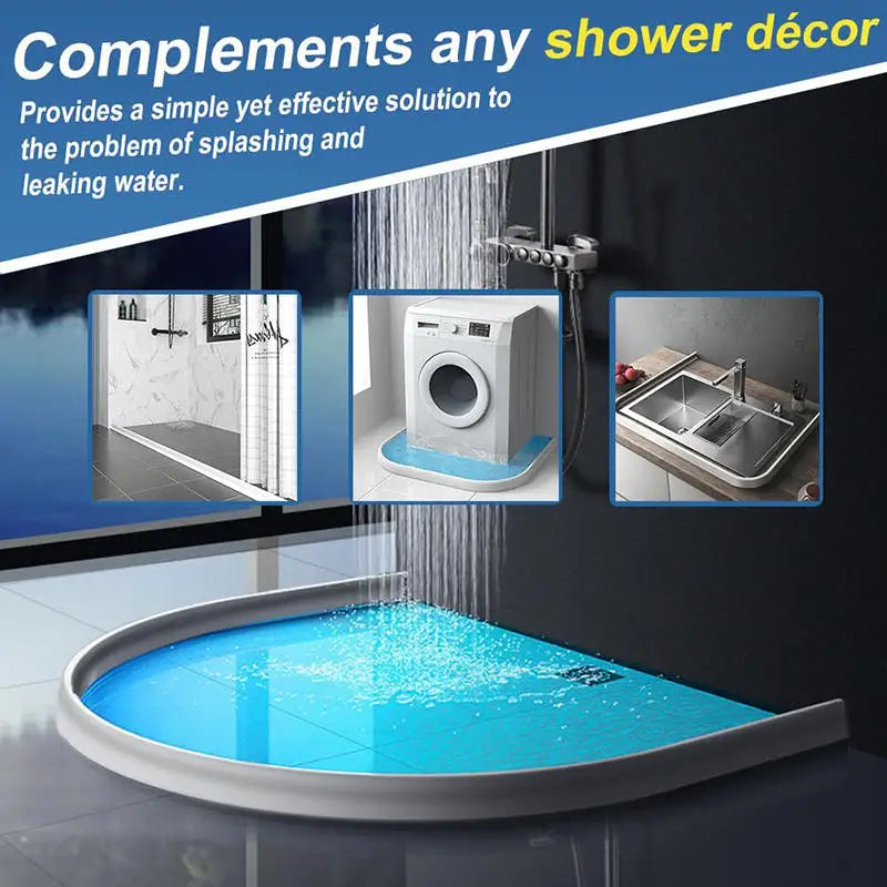 100cm Waterproof Silicone Self-Adhesive Bathroom Edge Protector Strips Anti-Slip Shower Guards for Toilet Bathtub Countertop Peaceful Pleasures Health and Wellness