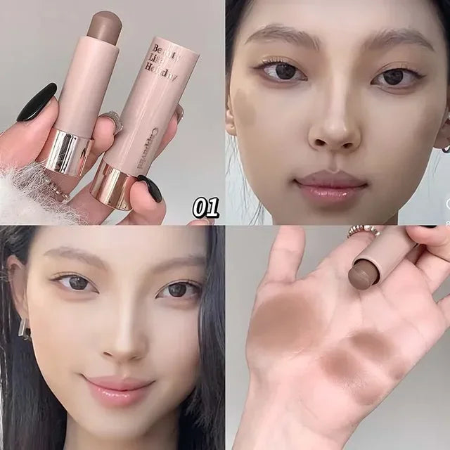 Waterproof Contour Bronzer Stick | Matte Grey Brown Highlighter