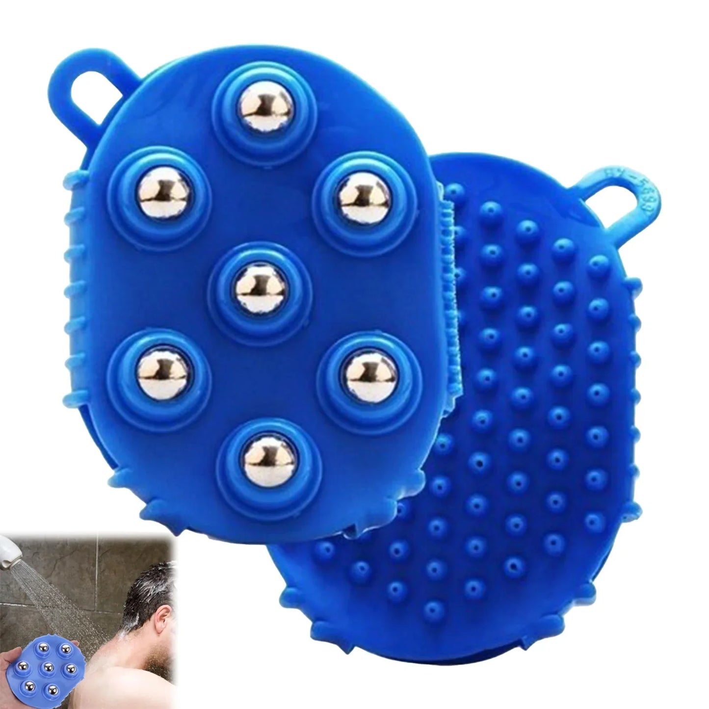 Double-Sided Rotating Massage Brush – Body Scrub & Circulation