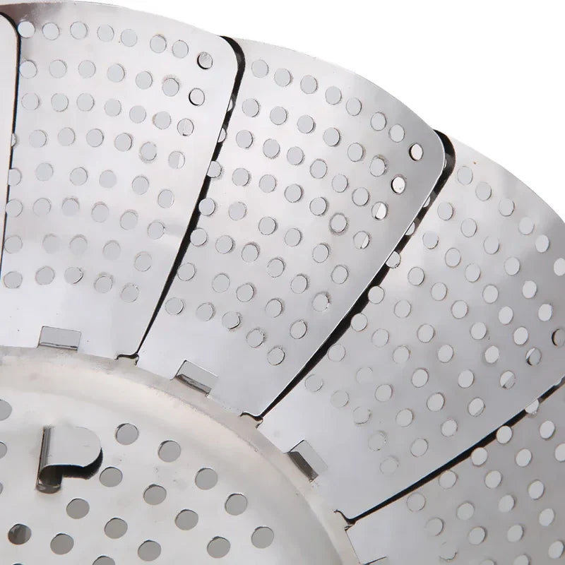 Stainless Steel Folding Steamer Basket – Expandable S/M/L