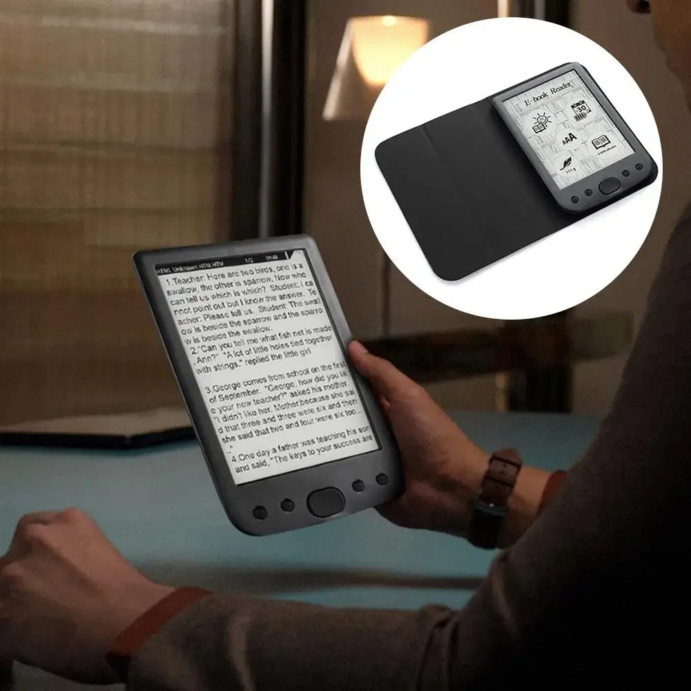 2026 New E-Book Reader - 6-Inch Glare-Free E-Ink Screen, 8GB Storage + TF Card Expansion, Adjustable Light, Ultra-Long Endurance Peaceful Pleasures Health and Wellness