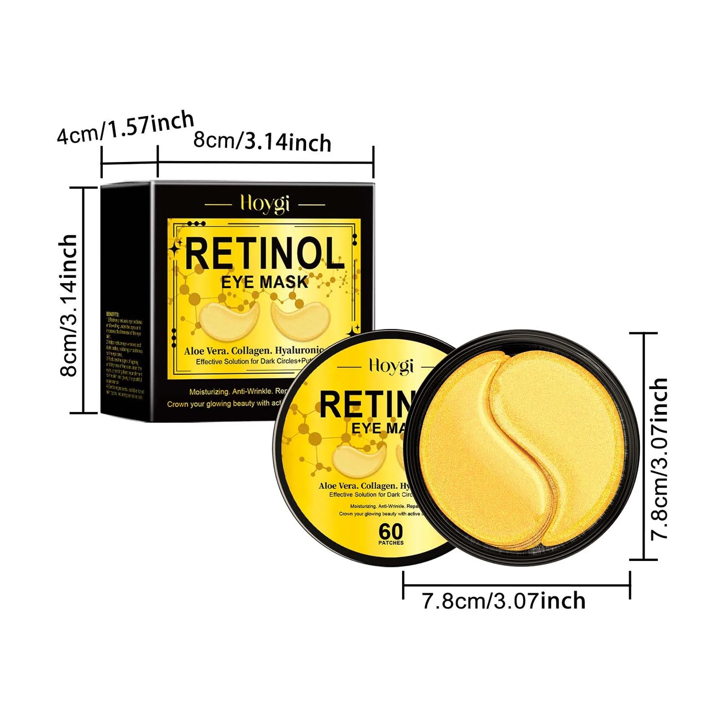 Retinol Under Eye Patches – Dark Circles & Firming Mask