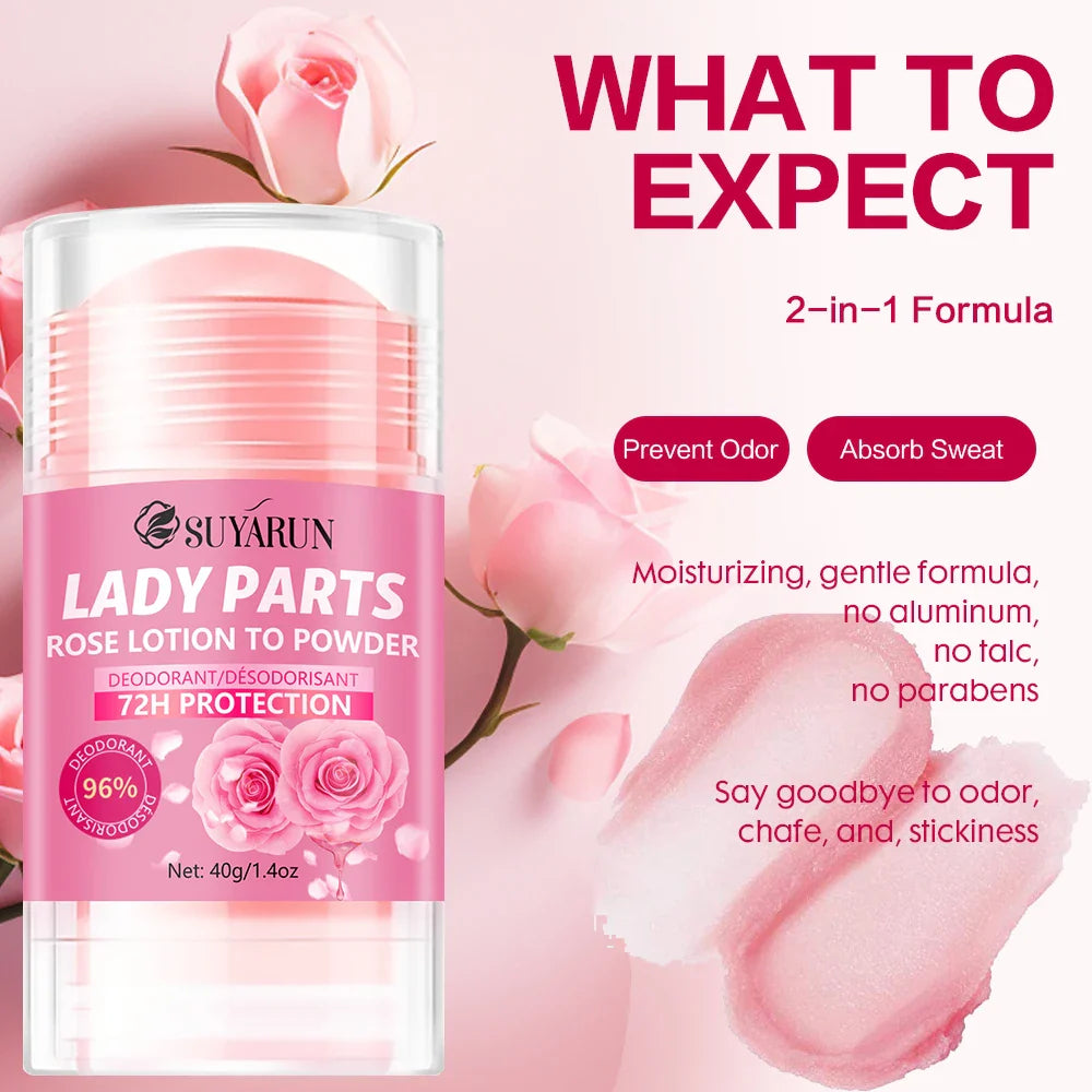SUYARUN Rose Deodorant Stick – Hands, Feet & Armpits Freshness