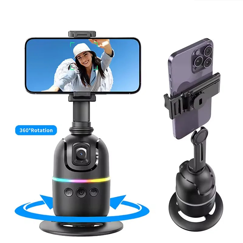 AI Smart Gimbal 360° Auto Face Tracking Selfie Stick Stabilizer Peaceful Pleasures Health and Wellness