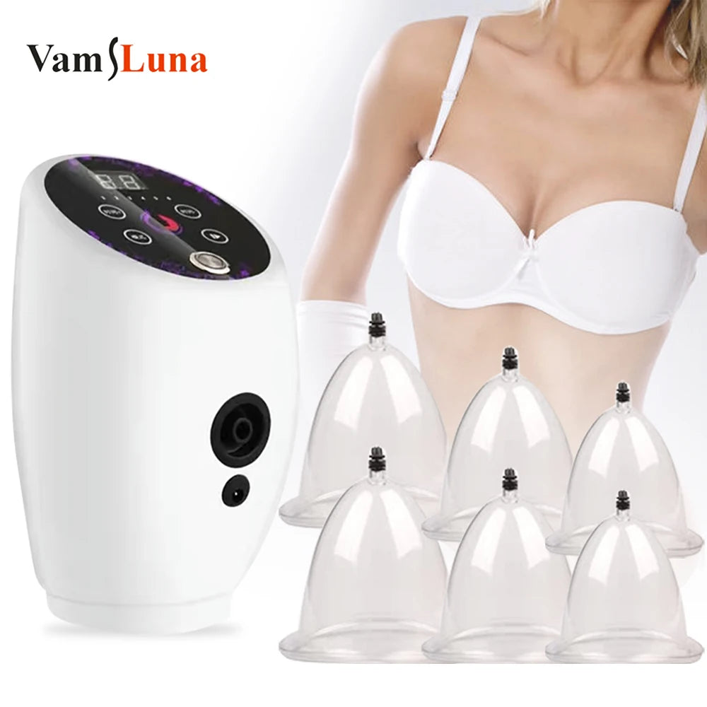 VamsLuna Electric Breast Massager Vacuum Therapy Machine 6 Cups